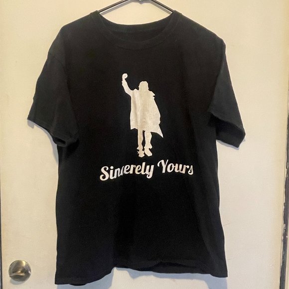 Tops - The Breakfast Club Shirt Sincerely Yours Womens Short Sleeve Black (105)